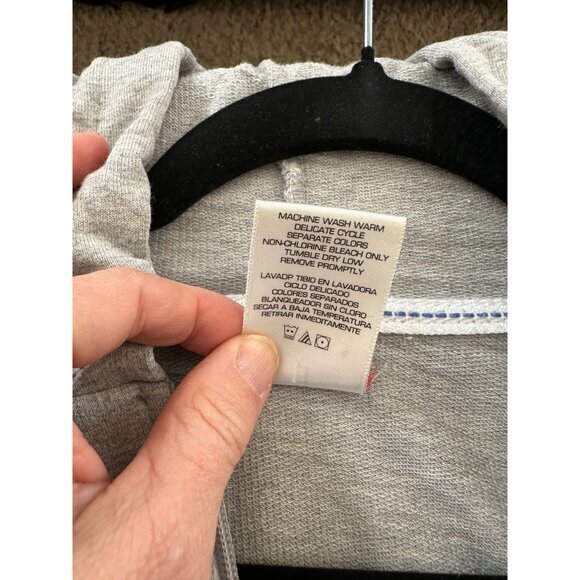 Danskin Womens Gray Zip up Sweatshirt XL hooded‎ cotton pockets activewear - Picture 4 of 6